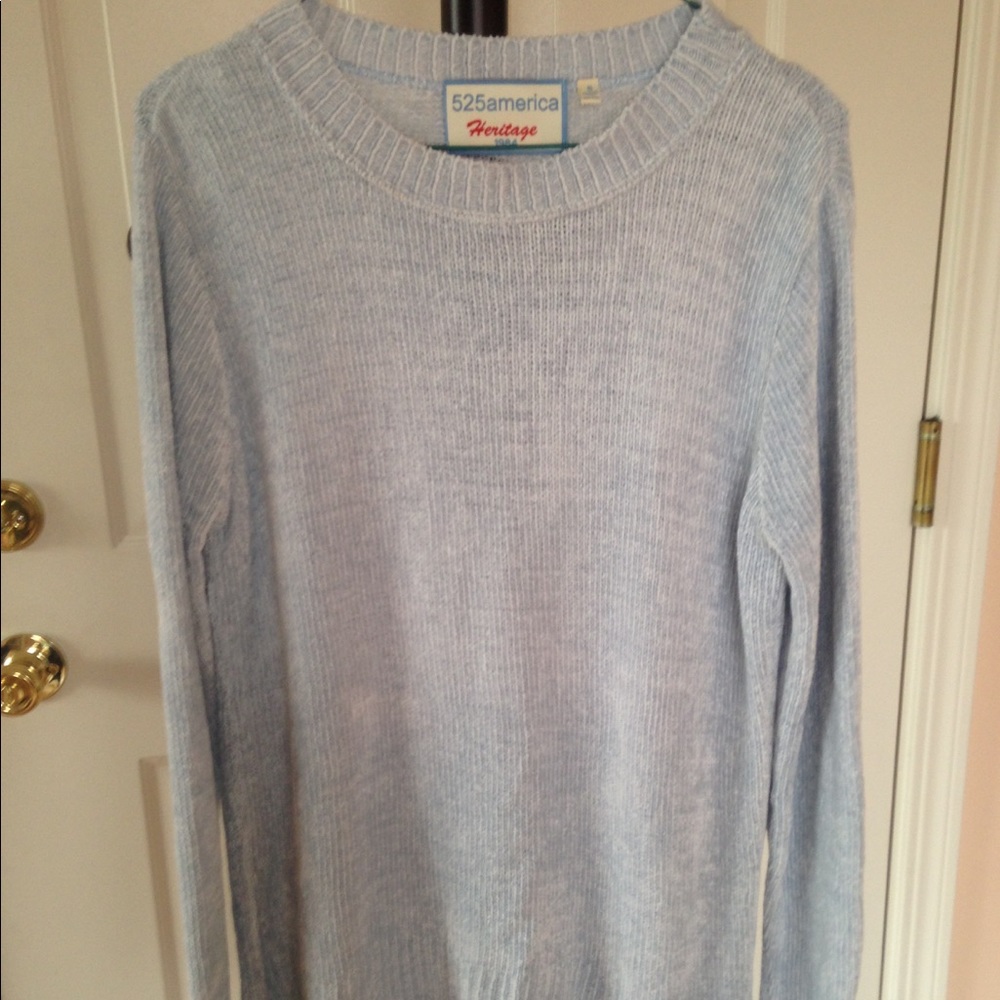 Crewneck shaker stitch sweater